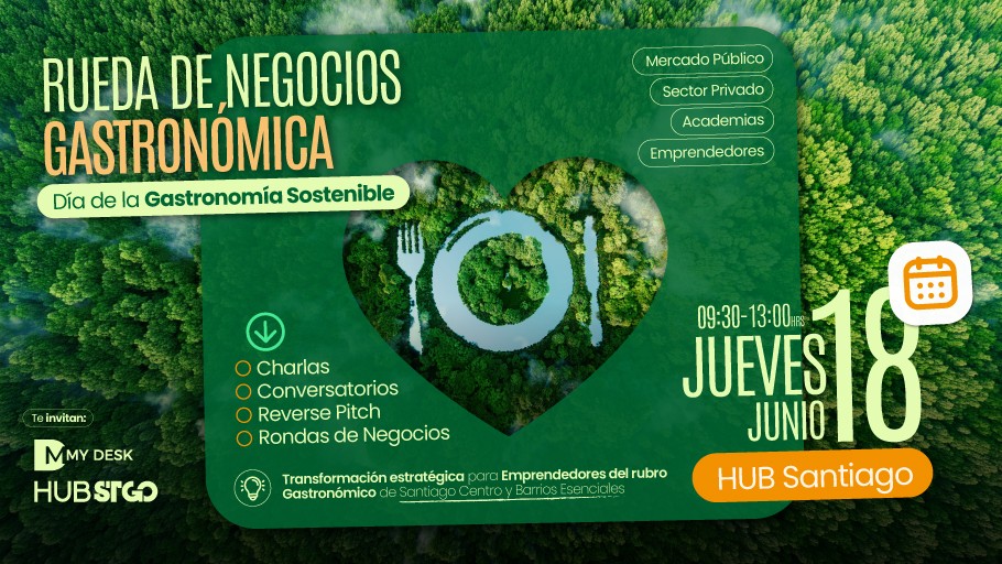 Santiago impulsa al sector gastronómico con rueda de negocios gratuita mydesk ruedadenegocioshub 960x512